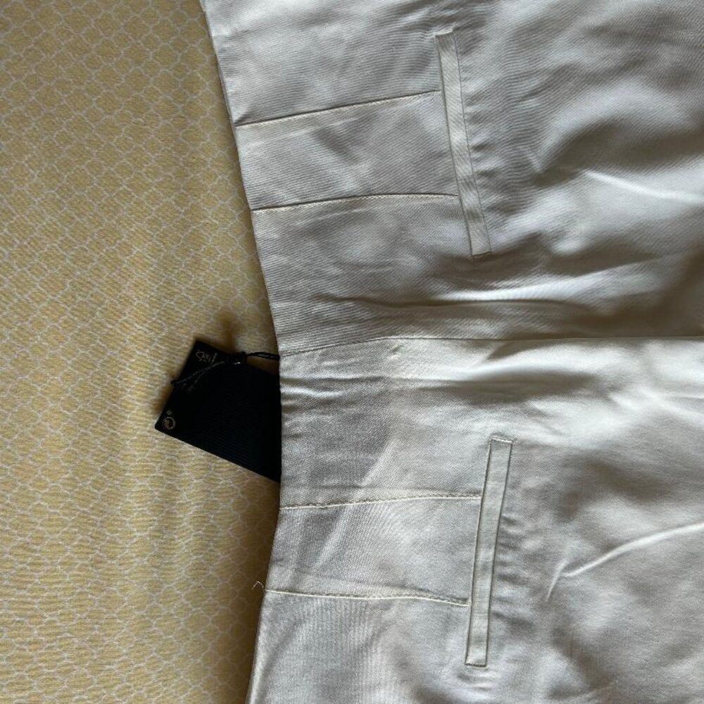 Massimo Dutti Viscose & Wool Blend Flowing Darted Wide Leg Trousers Size 10 NWT - Picture 9 of 15